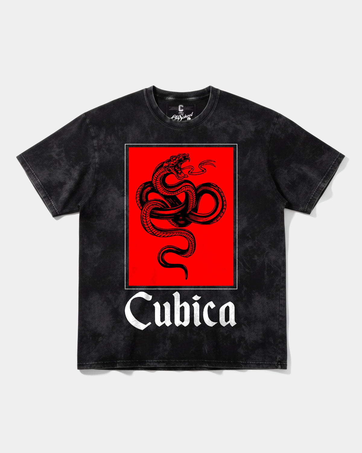 Cubic Snake Big Front Oversize Acid T-shirt