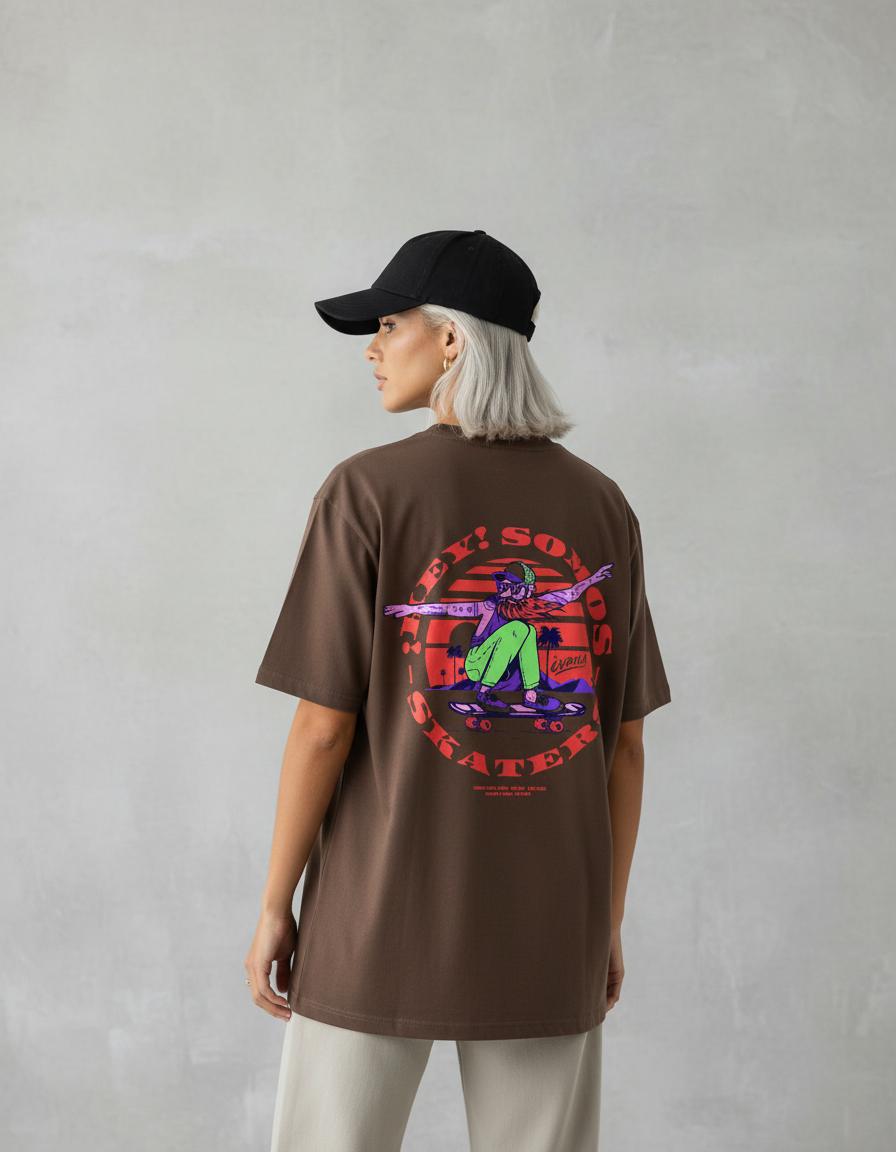 Modelo mide 1,64m y usa talla S