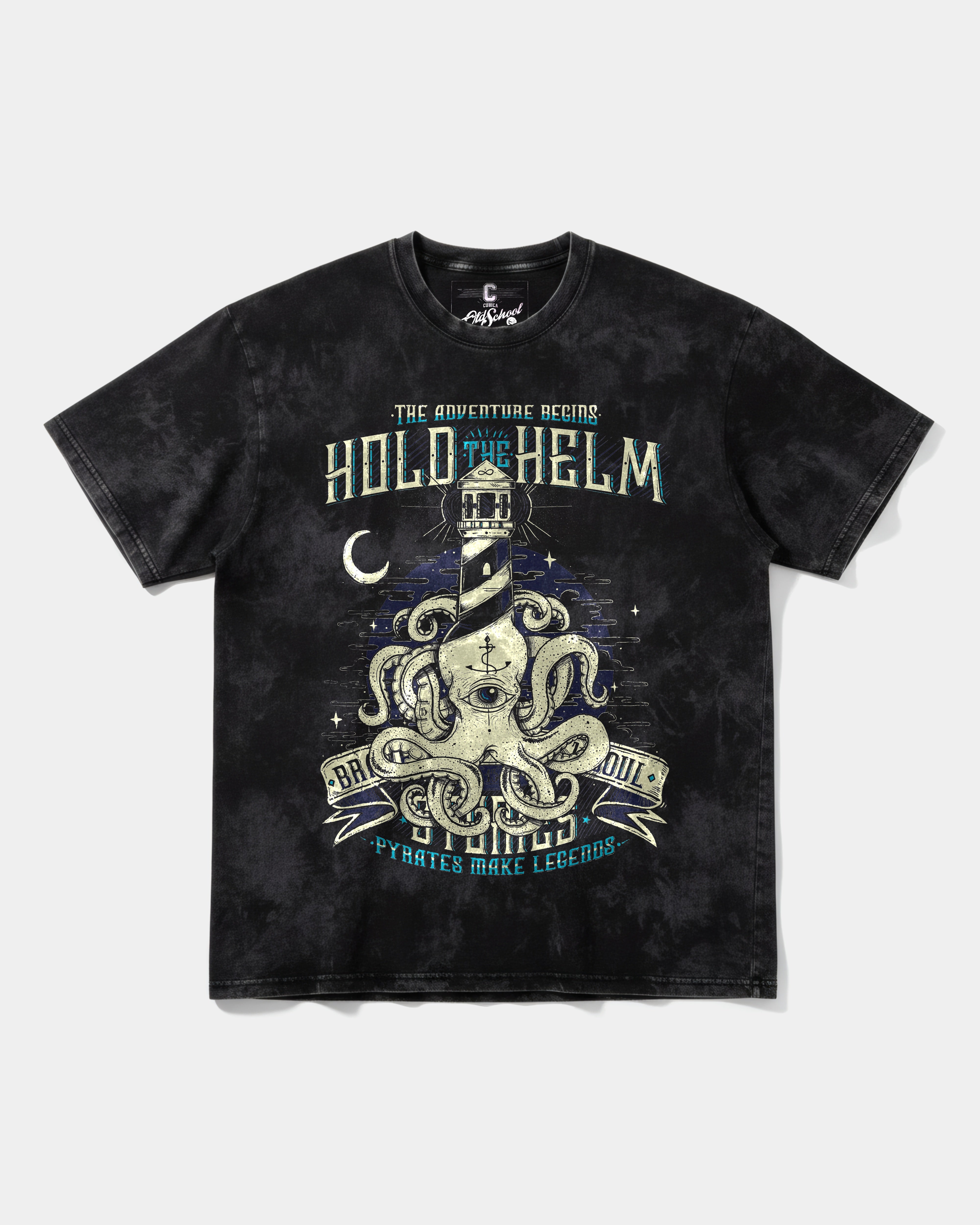 Camiseta Hold The Helm Big Front Oversize Acid