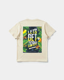 Camiseta Let S Get Away Big Back Regular Basic Beige