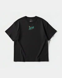 Camiseta Hipster Bear Pocket Front Oversize Basic Negro