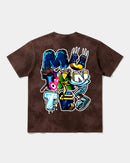 Camiseta Mutantes Big Back Oversize Acid Marron