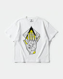 Camiseta Iluminati Hand Big Front Oversize Basic Blanco