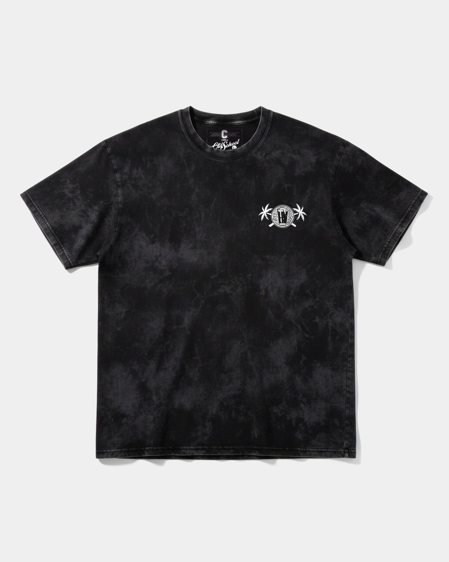 Camiseta Fresh Drink White Pocket Front Oversize Acid Negro
