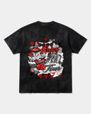 Camiseta Wasting Time 777 Big Back Oversize Acid Negro
