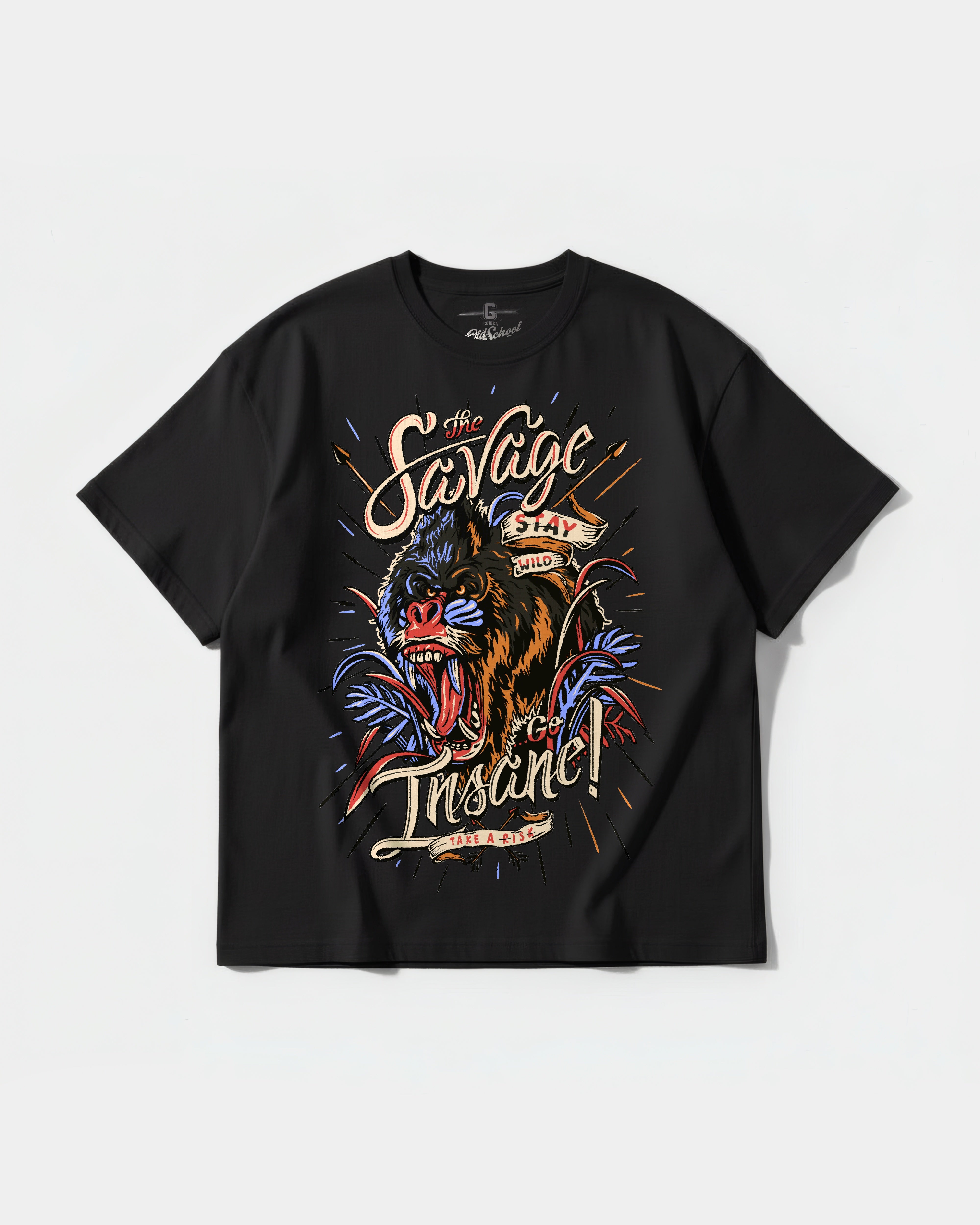 Camiseta The Savage Big Front Oversize Basic