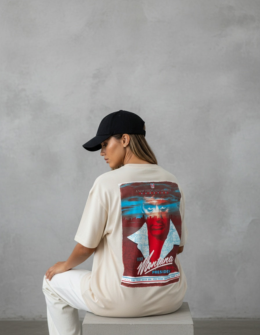 Modelo mide 1,63m y usa talla S