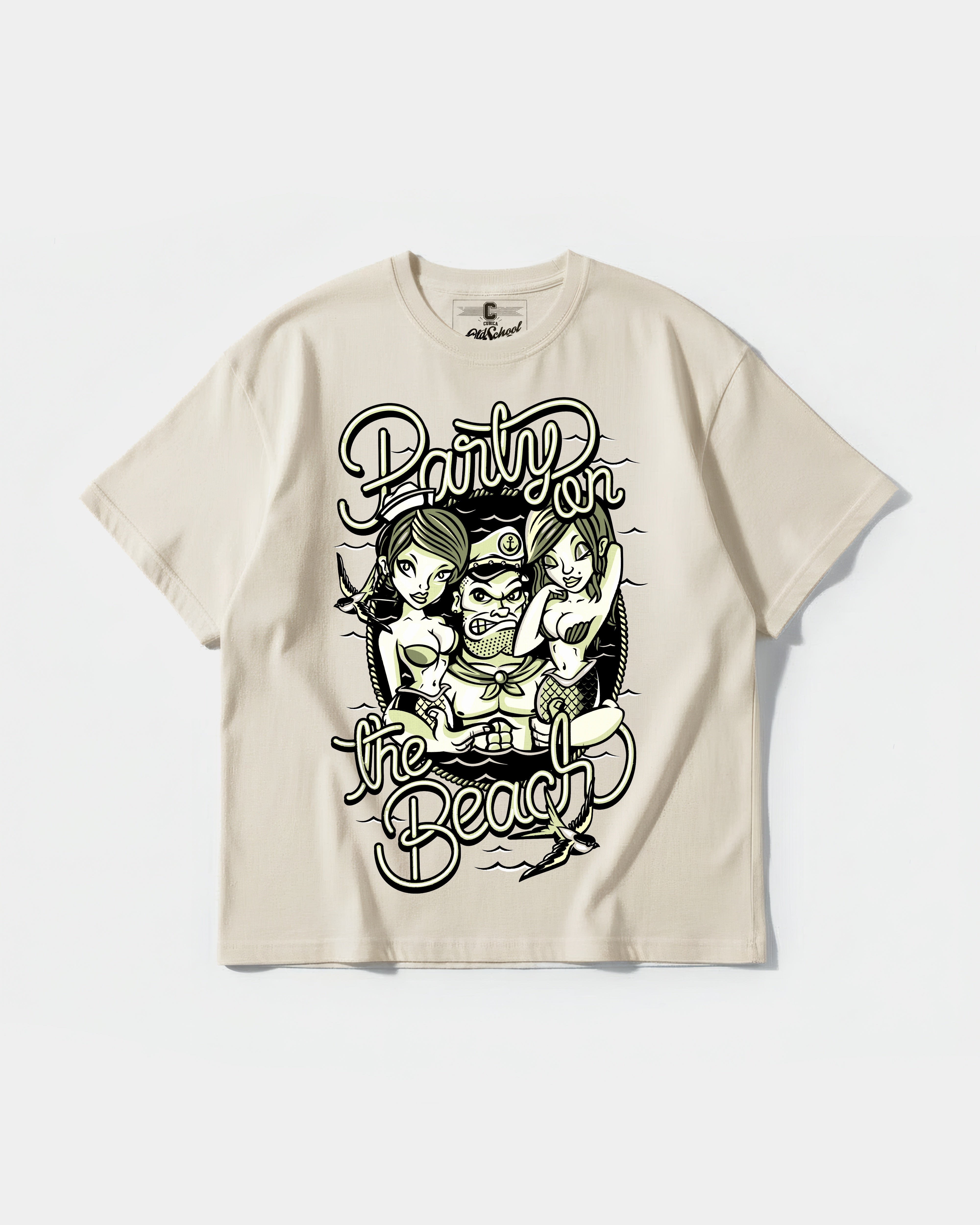 Camiseta Party On Big Front Oversize Basic