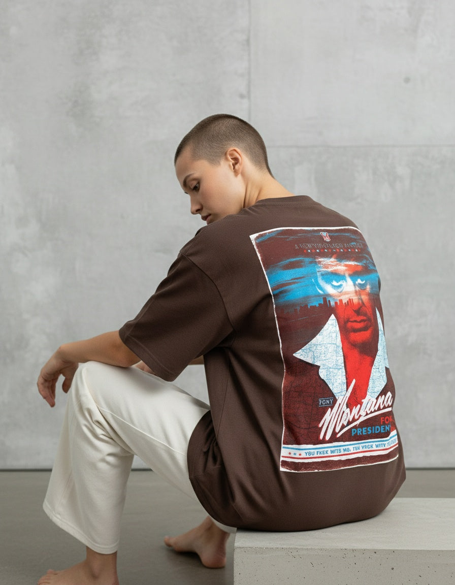 Modelo mide 1,74m y usa talla M