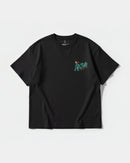 Camiseta Hipster Bear Pocket Front Oversize Basic Negro