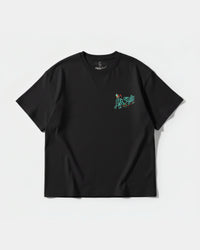 Camiseta Hipster Bear Pocket Front Oversize Basic Negro