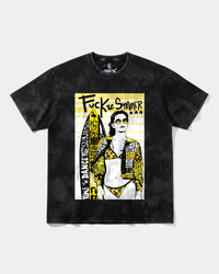 Camiseta Fuck The Summer Big Front Oversize Acid Negro