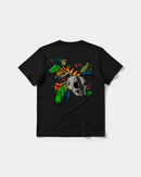 Camiseta Tiger Skull Big Back Regular Basic Negro