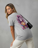 Modelo mide 1,63m y usa talla S