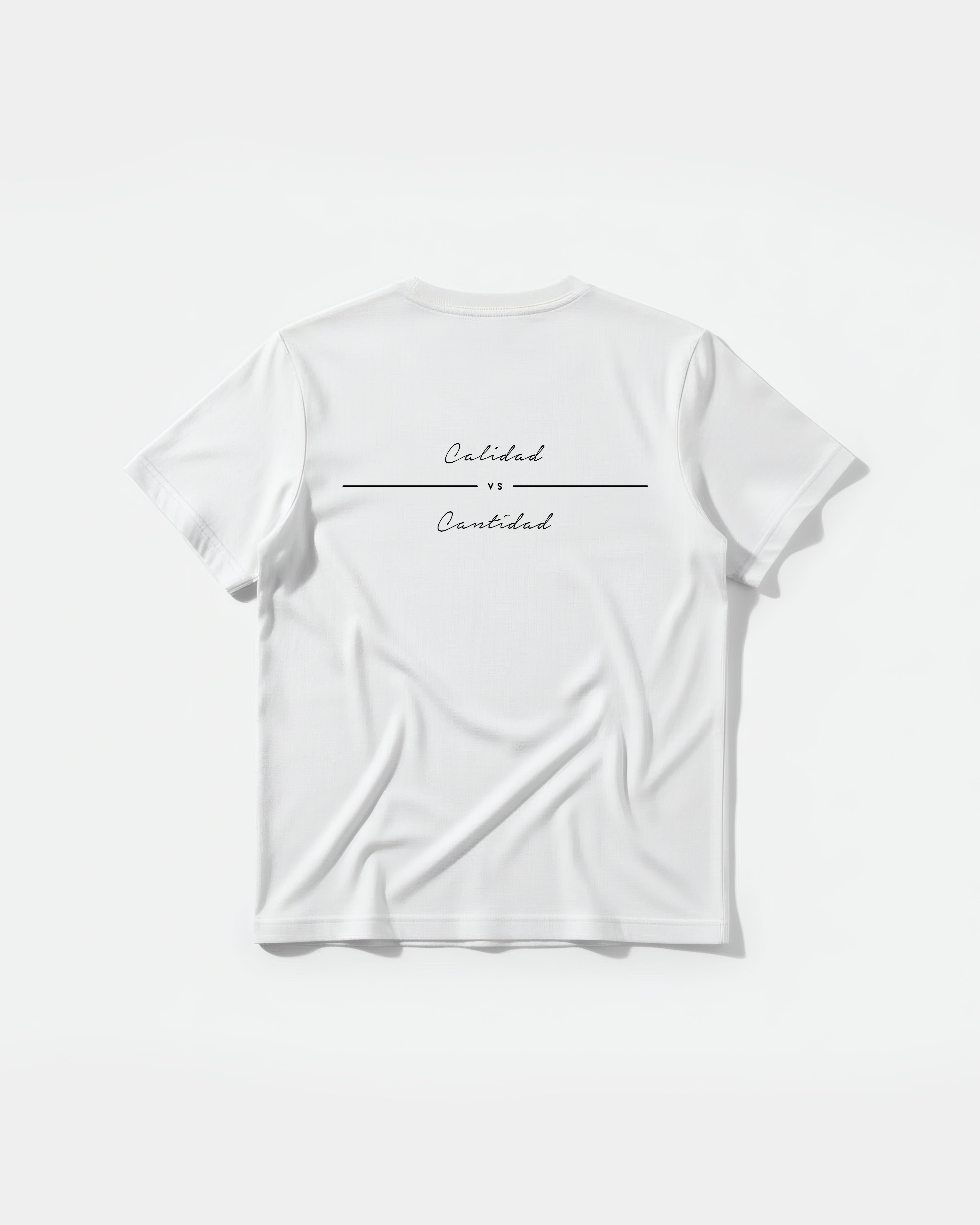 Camiseta Piensa Mas Big Back Regular Basic Blanco