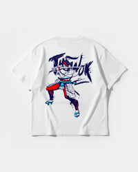 Camiseta Samurai Big Back Oversize Basic Blanco