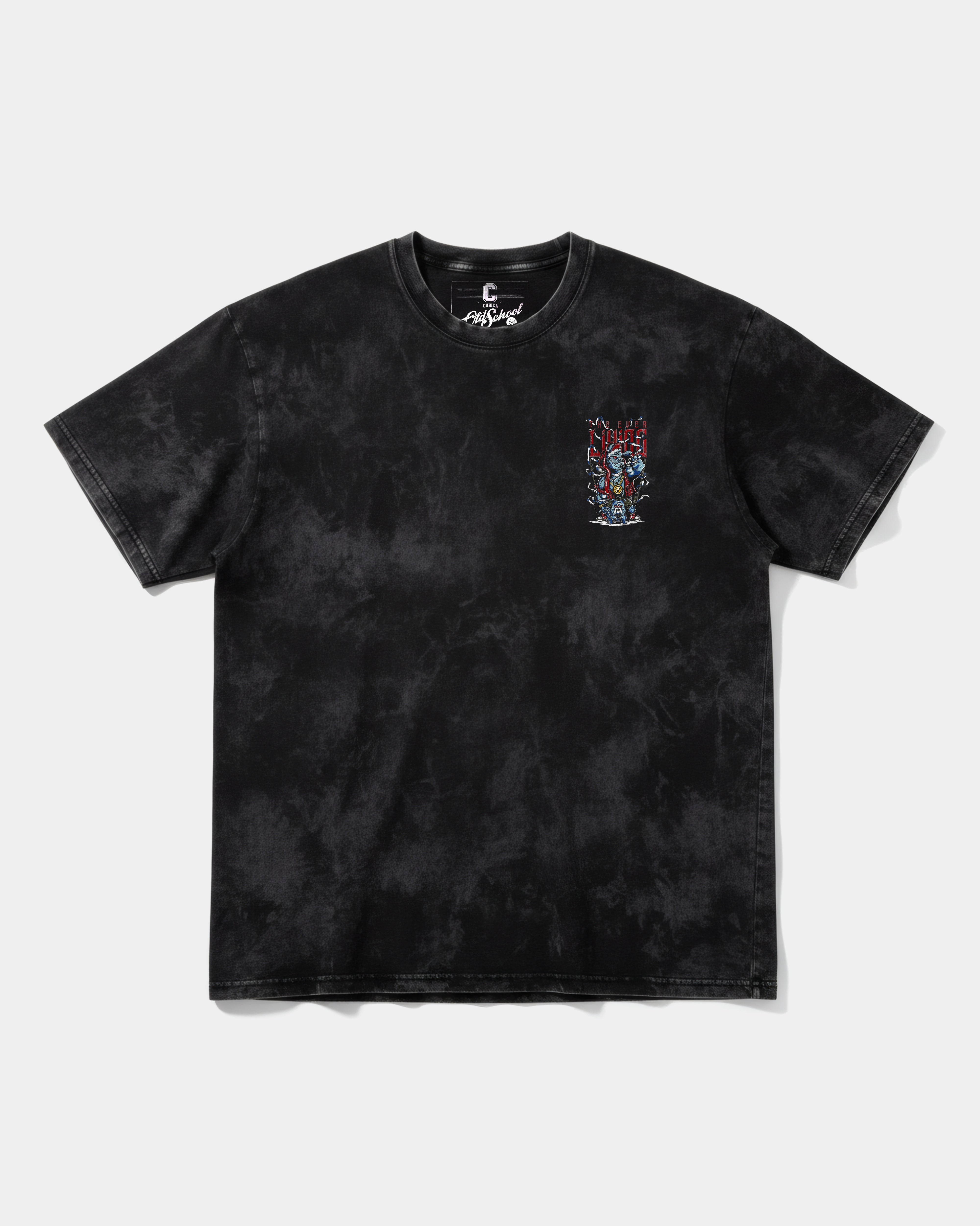 Camiseta Mummra Pocket Front Oversize Acid Negro