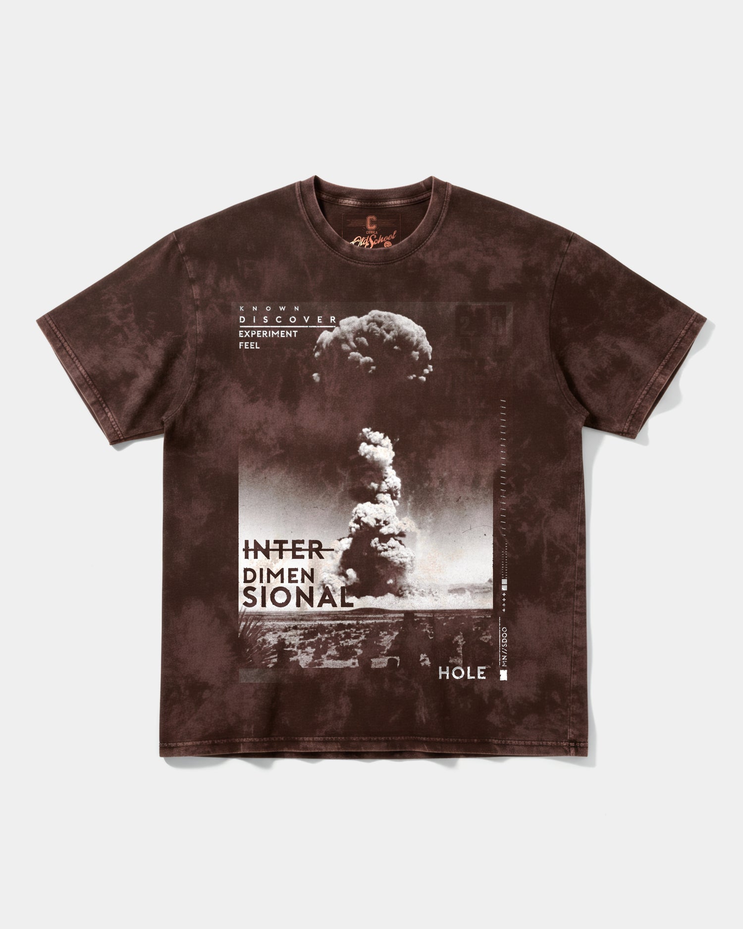 Camiseta Interdimensional Big Front Oversize Acid Marron