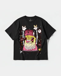 Camiseta The Surfer Beat Big Front Oversize Basic Negro