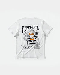 Camiseta Fierce Crew Pocket Front Regular Basic Blanco