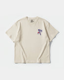 Camiseta Samurai Pocket Front Oversize Basic Beige