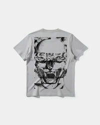 Camiseta Skull Tiger Pocket Front Regular Basic Gris