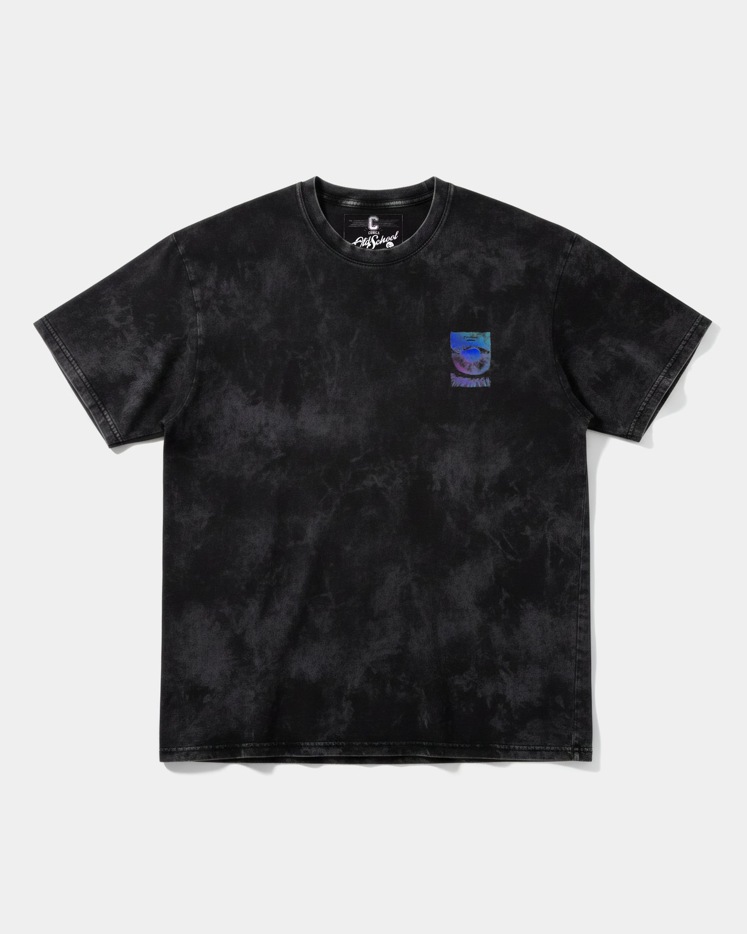 Camiseta Escapando Pocket Front Oversize Acid Negro