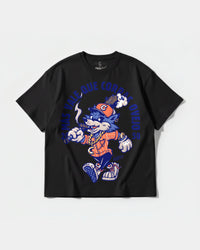 Camiseta Mas Vale Que Corras Big Front Oversize Basic Negro