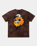 Camiseta Chewie Hippie Big Back Oversize Acid Marron