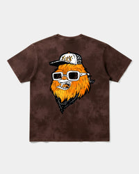 Camiseta Chewie Hippie Big Back Oversize Acid Marron