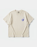 Camiseta Mas Vale Que Corras Pocket Front Oversize Basic Beige
