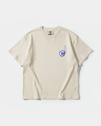 Camiseta Mas Vale Que Corras Pocket Front Oversize Basic Beige