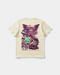 Camiseta Beetlejuice Pocket Front Regular Basic Beige
