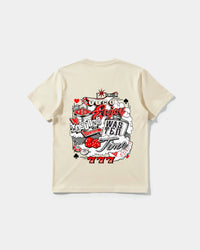 Camiseta Wasting Time 777 Big Back Regular Basic Beige