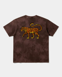 Camiseta Leopardo Big Back Oversize Acid Marron