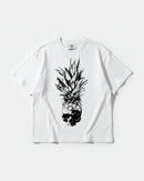 Camiseta Pina Calavera Big Front Oversize Basic Blanco