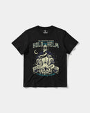 Camiseta Hold The Helm Big Front Regular Basic Negro