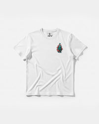 Camiseta Hippie Tiger Pocket Front Regular Basic Blanco