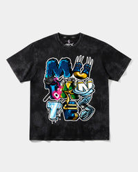 Camiseta Mutantes Big Front Oversize Acid Negro