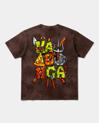 Camiseta Kawabonga Big Back Oversize Acid Marron