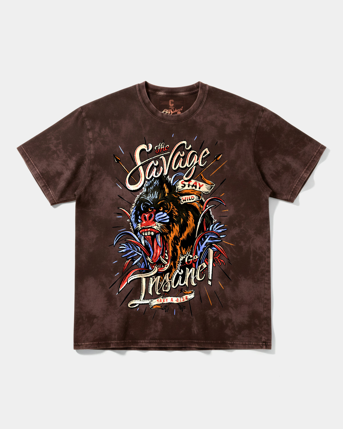 The Savage Big Front Oversize Acid T-Shirt