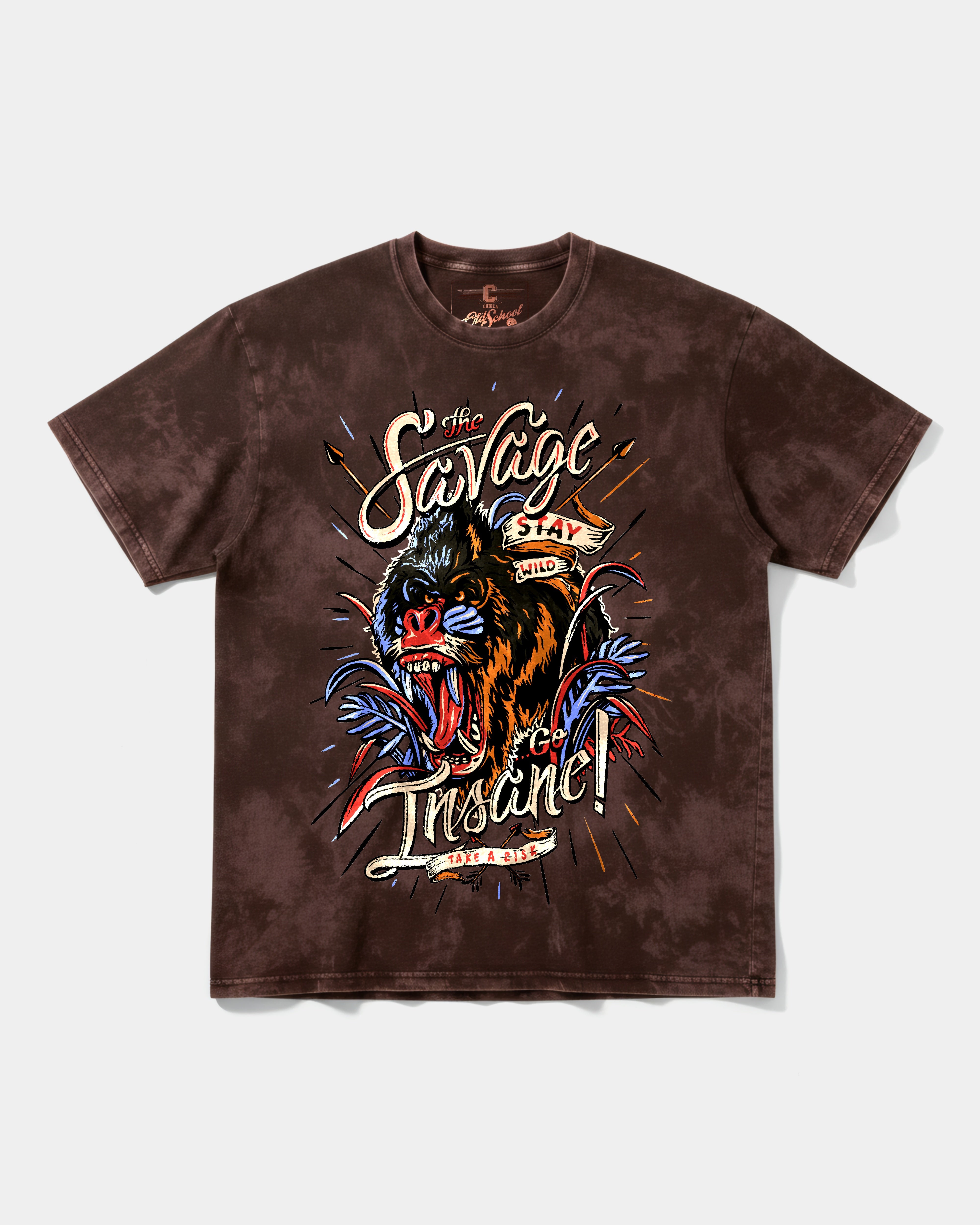 Camiseta The Savage Big Front Oversize Acid