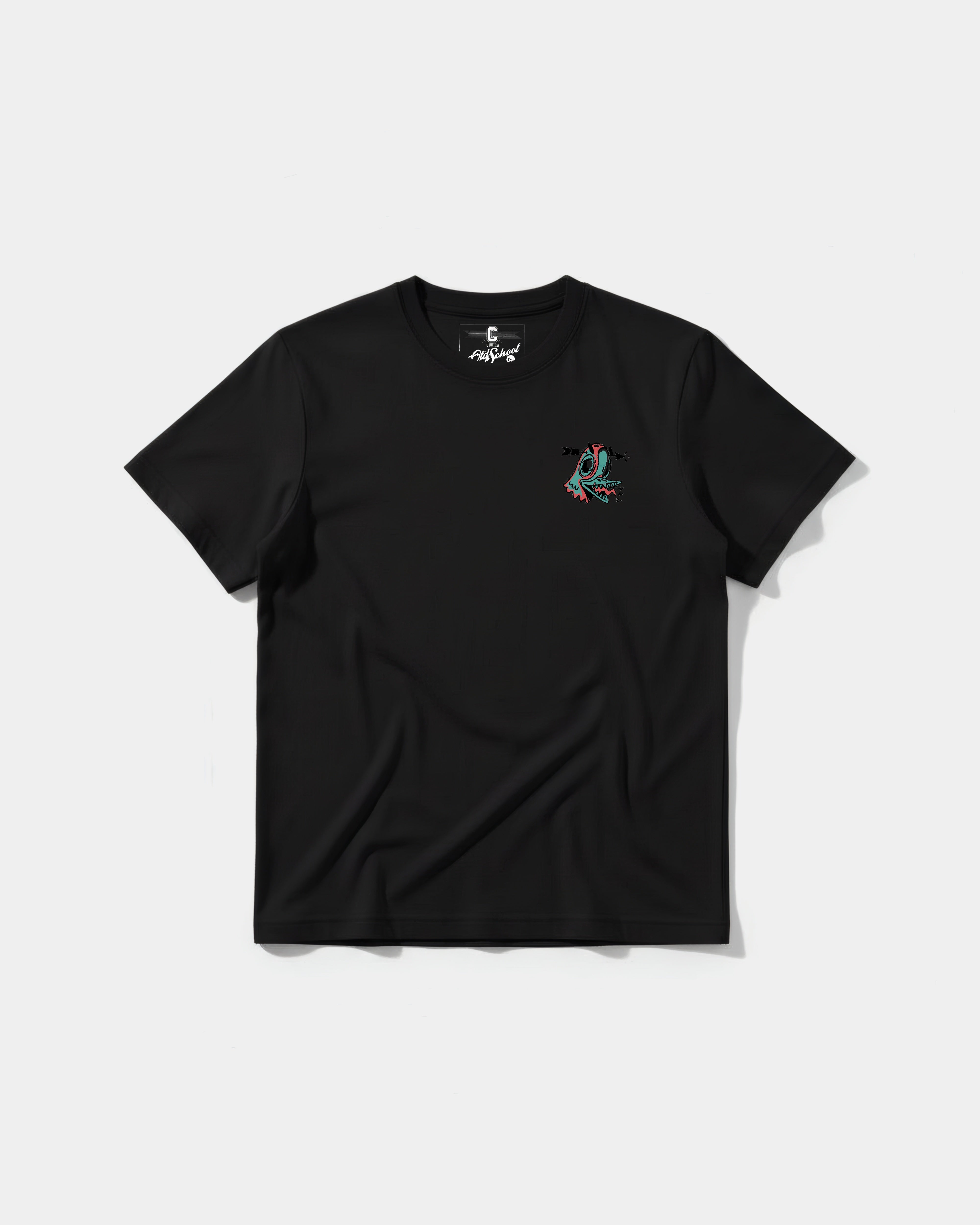 Camiseta Crazy Paloma Pocket Front Regular Basic Negro