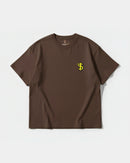 Camiseta Money Money Pocket Front Oversize Basic Marron