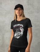 Modelo mide 1,63m y usa talla S