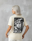 Modelo mide 1,64m y usa talla S