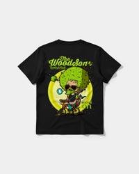 Camiseta The Woodsons Pocket Front Regular Basic Negro