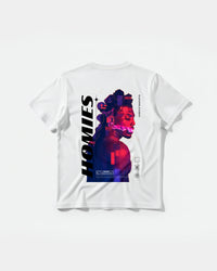 Camiseta Homies White Big Back Regular Basic Blanco