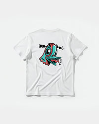 Camiseta Crazy Paloma Big Back Regular Basic Blanco