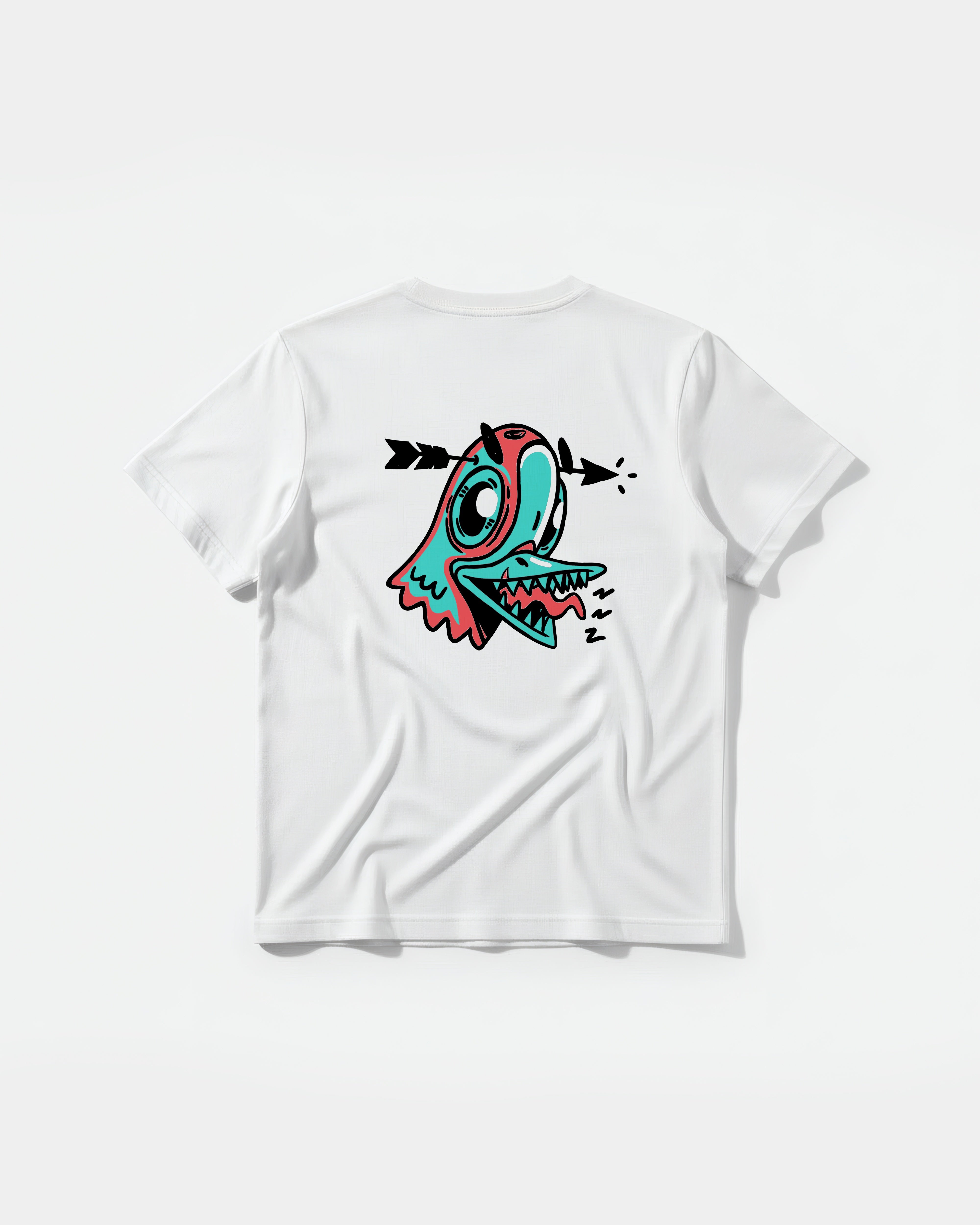 Camiseta Crazy Paloma Big Back Regular Basic Blanco